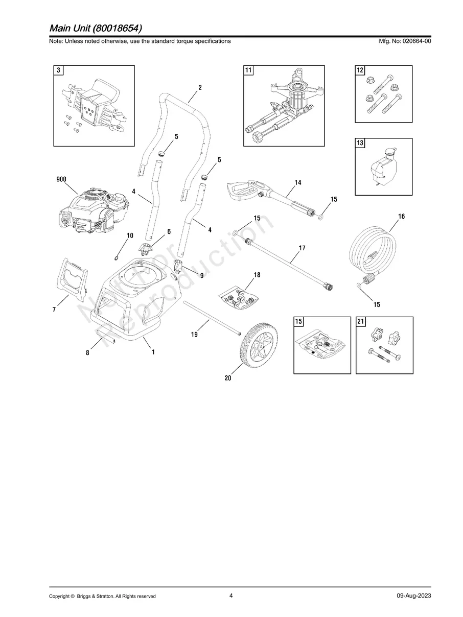 BRIGGS AND STRATTON, 020664-00, IPL.4